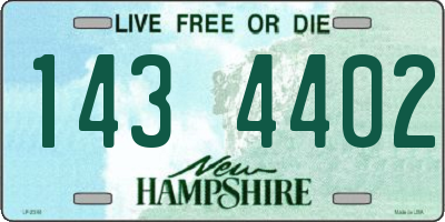 NH license plate 1434402
