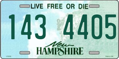 NH license plate 1434405