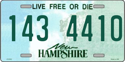 NH license plate 1434410