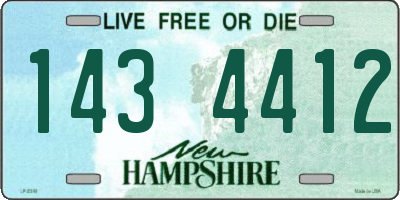 NH license plate 1434412