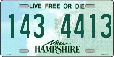 NH license plate 1434413