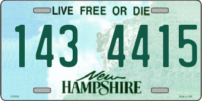 NH license plate 1434415