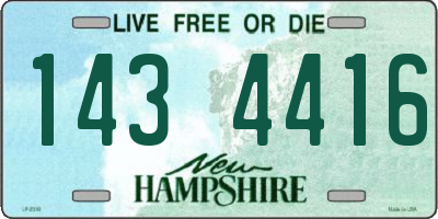 NH license plate 1434416