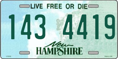 NH license plate 1434419