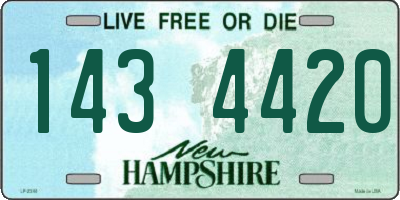 NH license plate 1434420