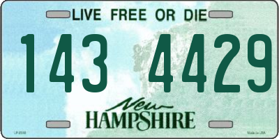 NH license plate 1434429