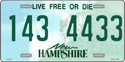 NH license plate 1434433