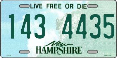 NH license plate 1434435