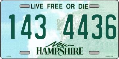 NH license plate 1434436