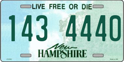 NH license plate 1434440