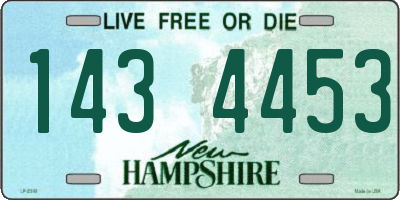 NH license plate 1434453
