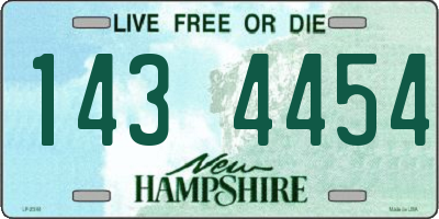 NH license plate 1434454