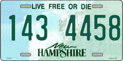 NH license plate 1434458