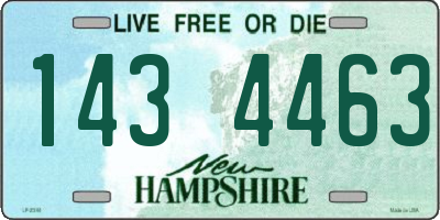 NH license plate 1434463