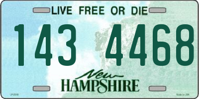 NH license plate 1434468