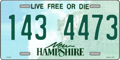 NH license plate 1434473