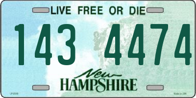 NH license plate 1434474
