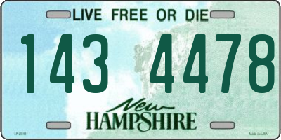 NH license plate 1434478