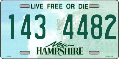 NH license plate 1434482