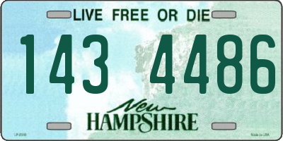 NH license plate 1434486