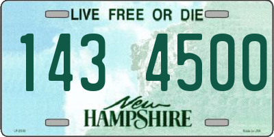 NH license plate 1434500