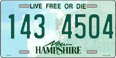 NH license plate 1434504