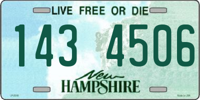 NH license plate 1434506