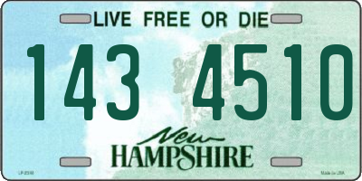 NH license plate 1434510