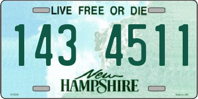 NH license plate 1434511