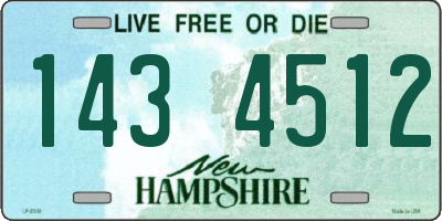 NH license plate 1434512