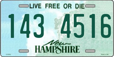 NH license plate 1434516