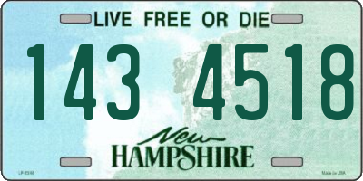 NH license plate 1434518