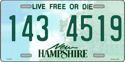 NH license plate 1434519