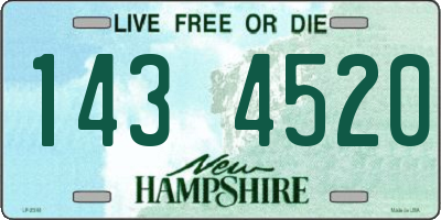NH license plate 1434520