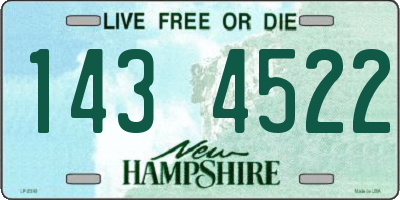 NH license plate 1434522
