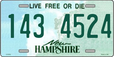 NH license plate 1434524