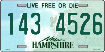 NH license plate 1434526