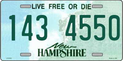 NH license plate 1434550