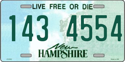 NH license plate 1434554