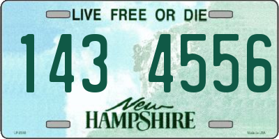 NH license plate 1434556