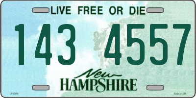 NH license plate 1434557