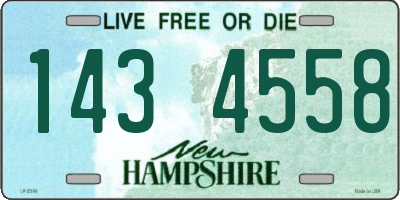 NH license plate 1434558