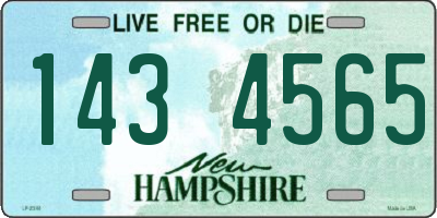 NH license plate 1434565