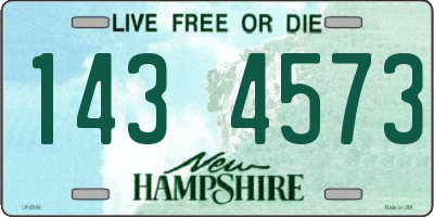 NH license plate 1434573