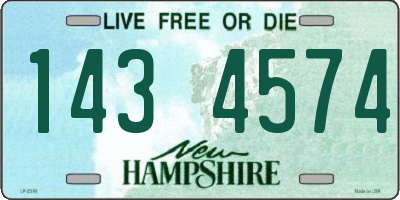 NH license plate 1434574