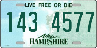 NH license plate 1434577