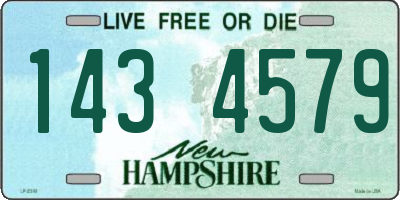 NH license plate 1434579