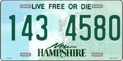 NH license plate 1434580