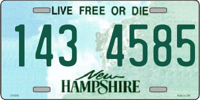 NH license plate 1434585