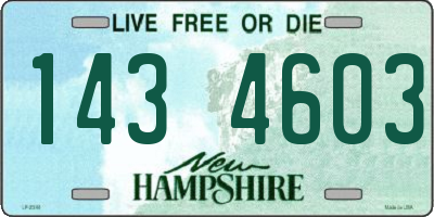 NH license plate 1434603
